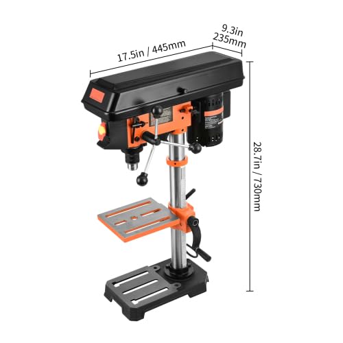 10'' 5-Speed Cast Iron Benchtop Drill Press X3659