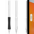 Black White 2 PCS Stylus Pen Grip L5809
