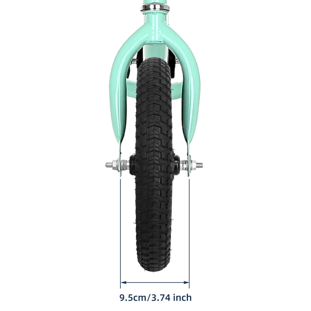 Kids Bike Front Wheels Replacement with Solid Air Rubber Tire and Inner Tube J1869