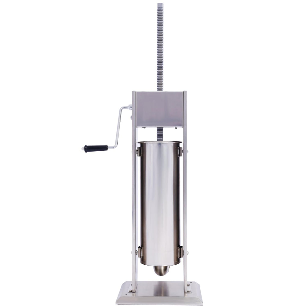 Stainless Steel Vertical Sausage Stuffer 15LB/7L with 4 Stuffing Tubes M972145
