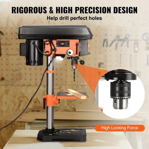 10'' 5-Speed Cast Iron Benchtop Drill Press X3659
