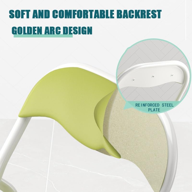 Black Padded Folding Chair with Backrest and Footrest T371495