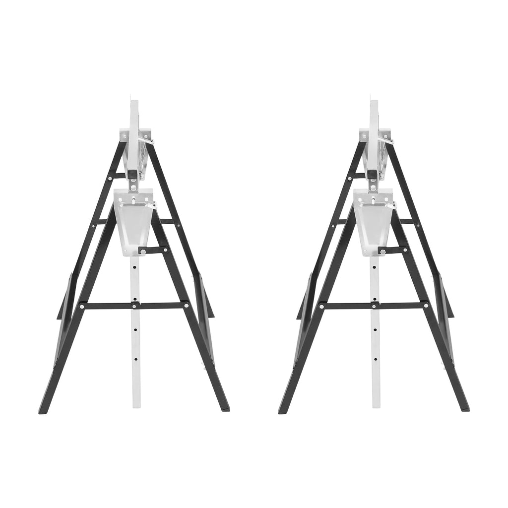 Foldable Steel 2 Pack Adjustable Height Saw Horses O93318