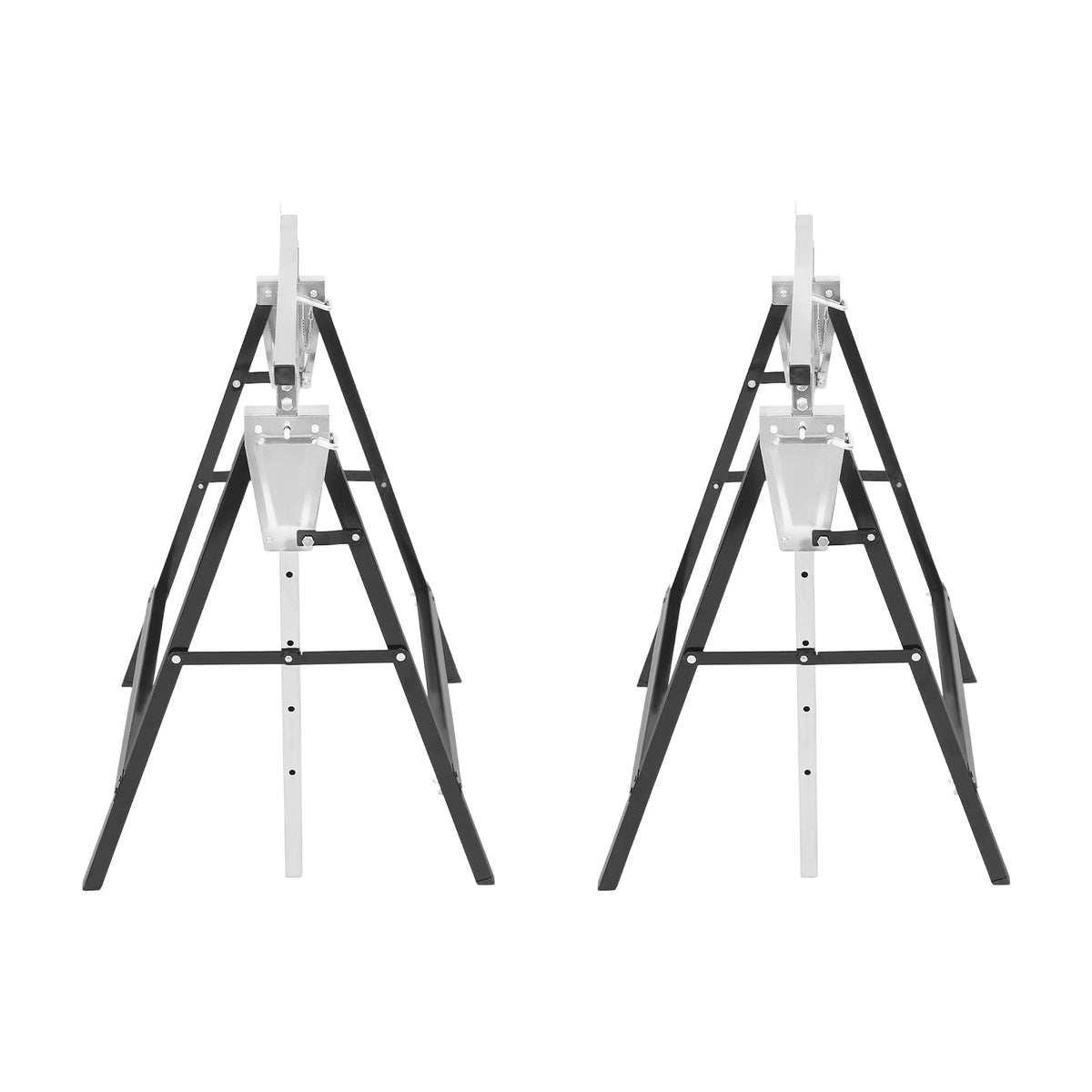 Foldable Steel 2 Pack Adjustable Height Saw Horses O93318