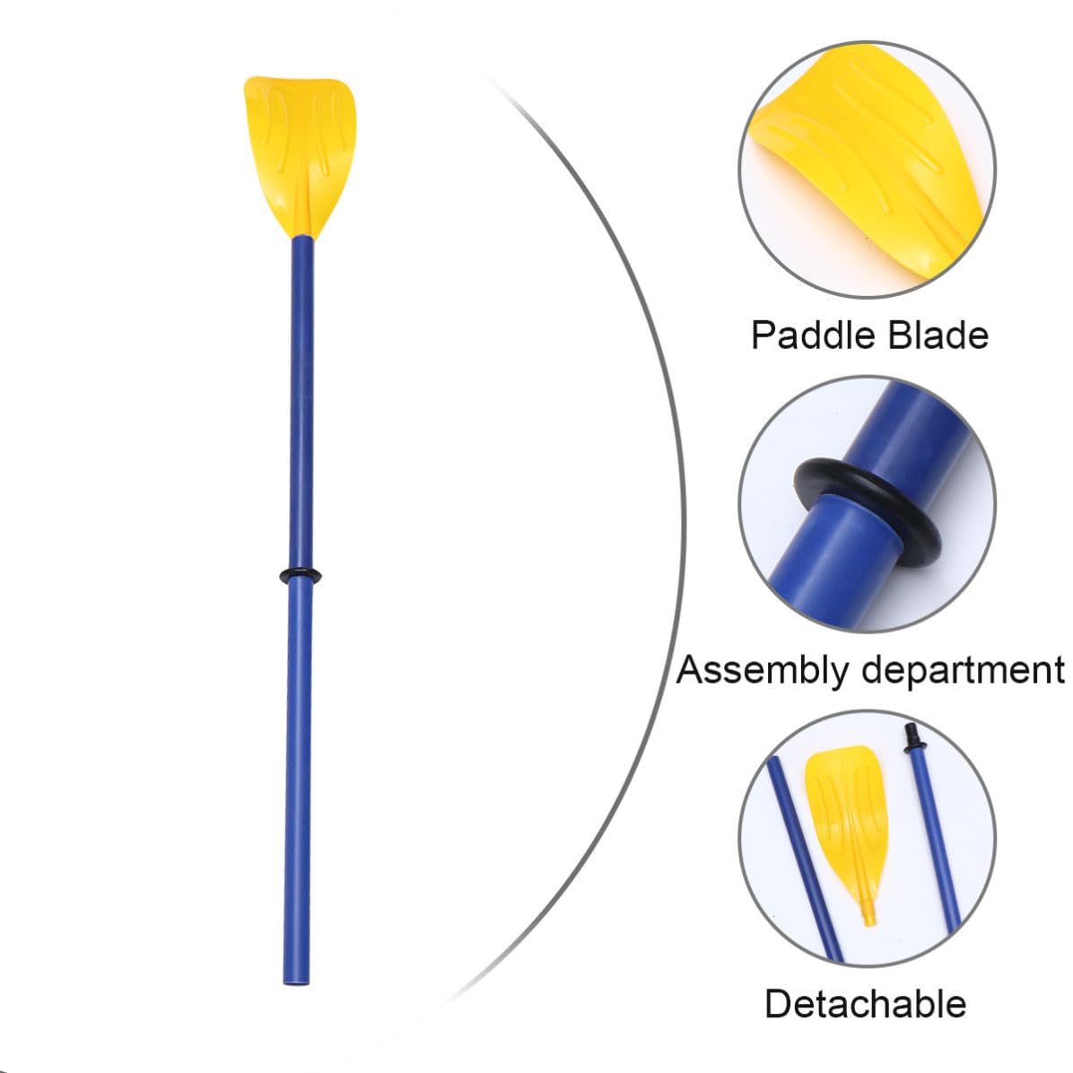 Detachable Plastic Boat Paddle with Aluminum Alloy Poles S75150