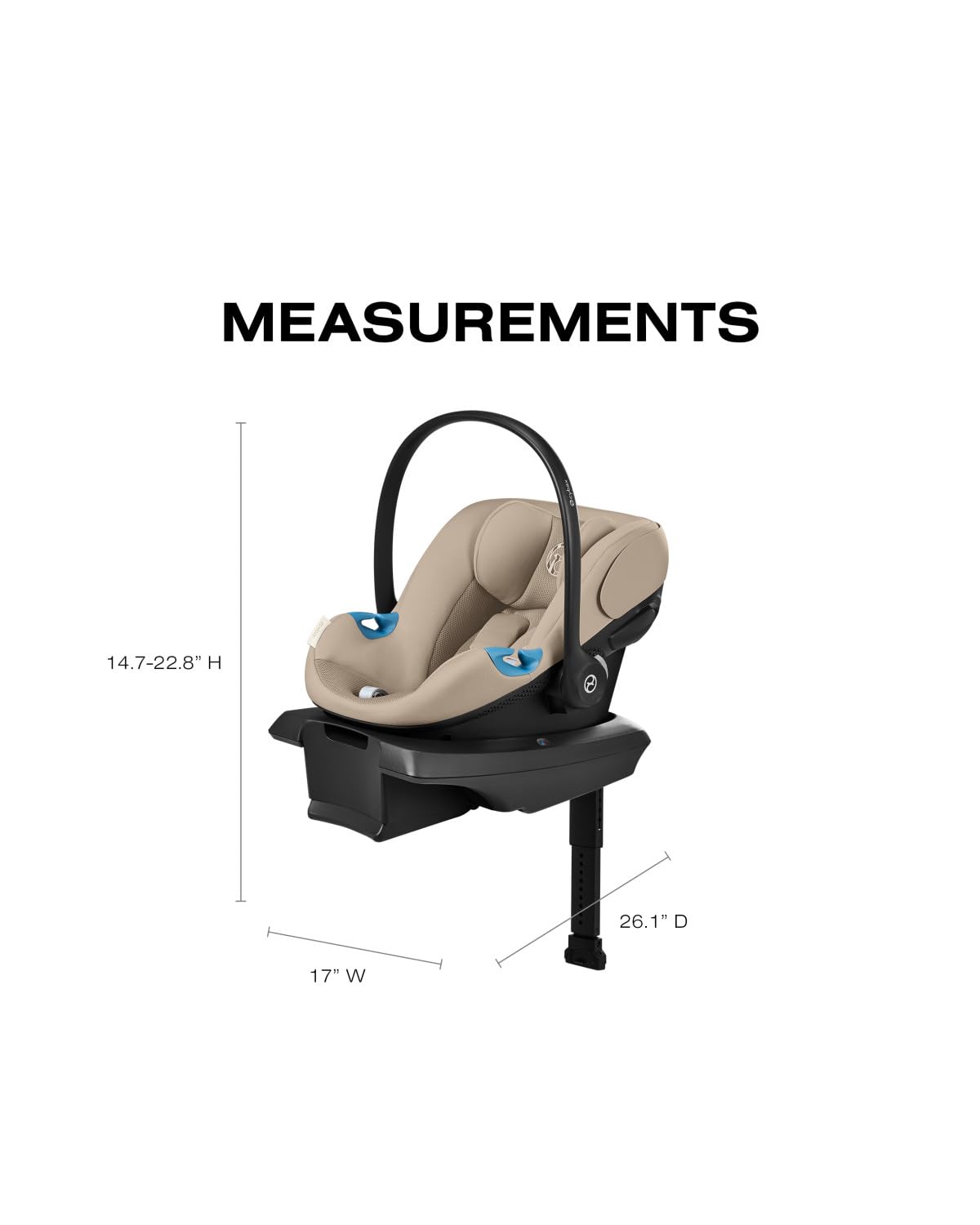 2-in-1 Baby Stroller + Car Seat Combo Almond Beige B11126