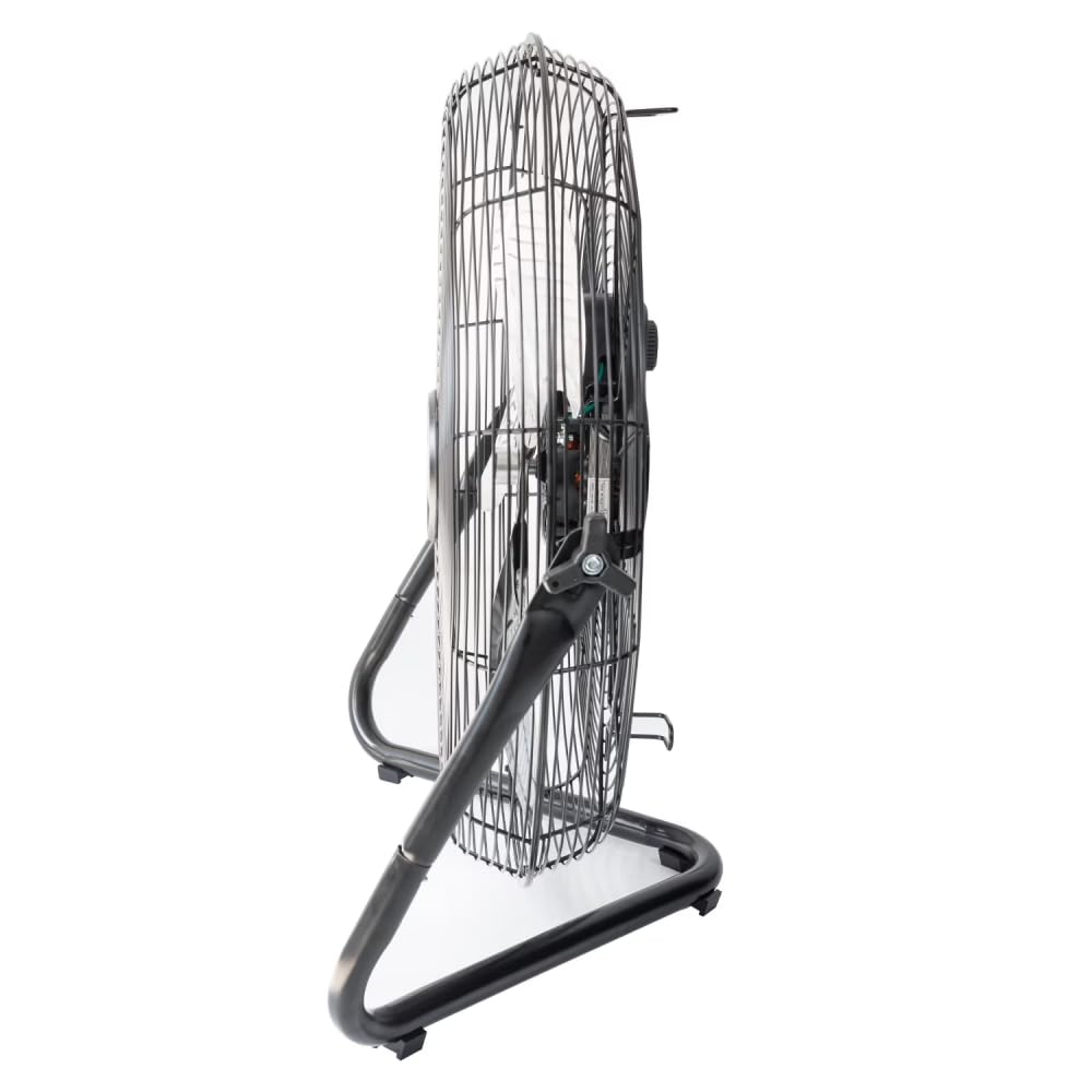 20 Inch 3-Speed Black Metal Floor Fan M914444