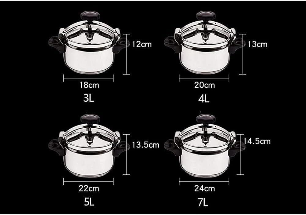 3L 304 Stainless Steel Pressure Cooker V52207