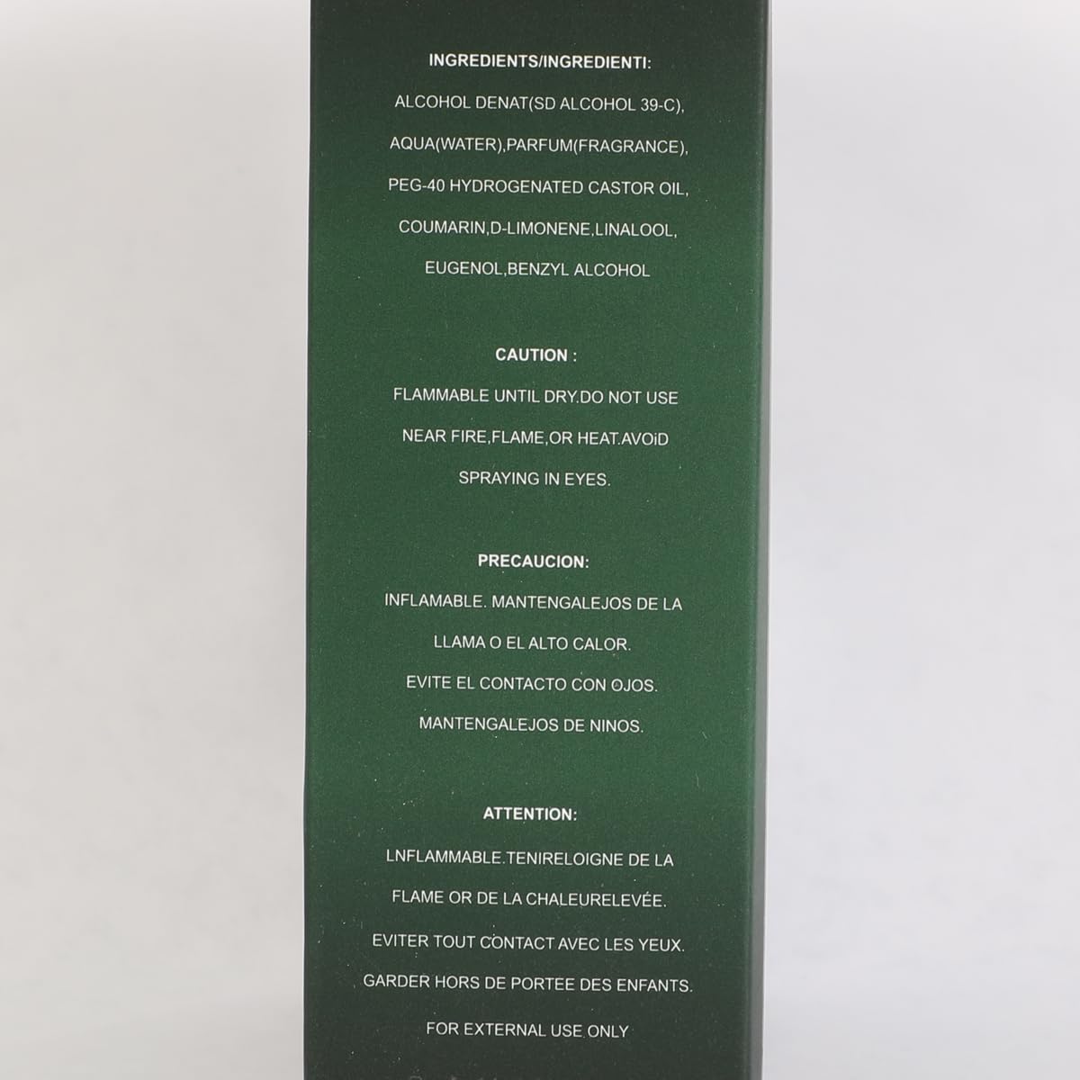 Green Woody Aromatic Eau de Toilette 100ml F8761
