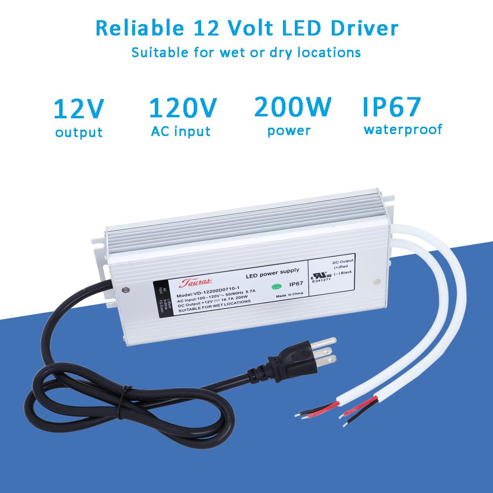 12V 200W Waterproof AC to DC Power Supply T470858