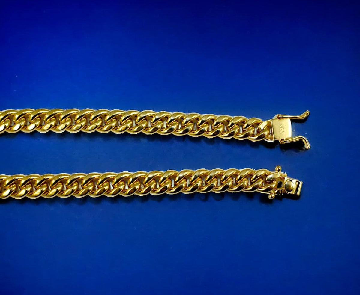 14K Yellow Gold Miami Cuban Chain B8809
