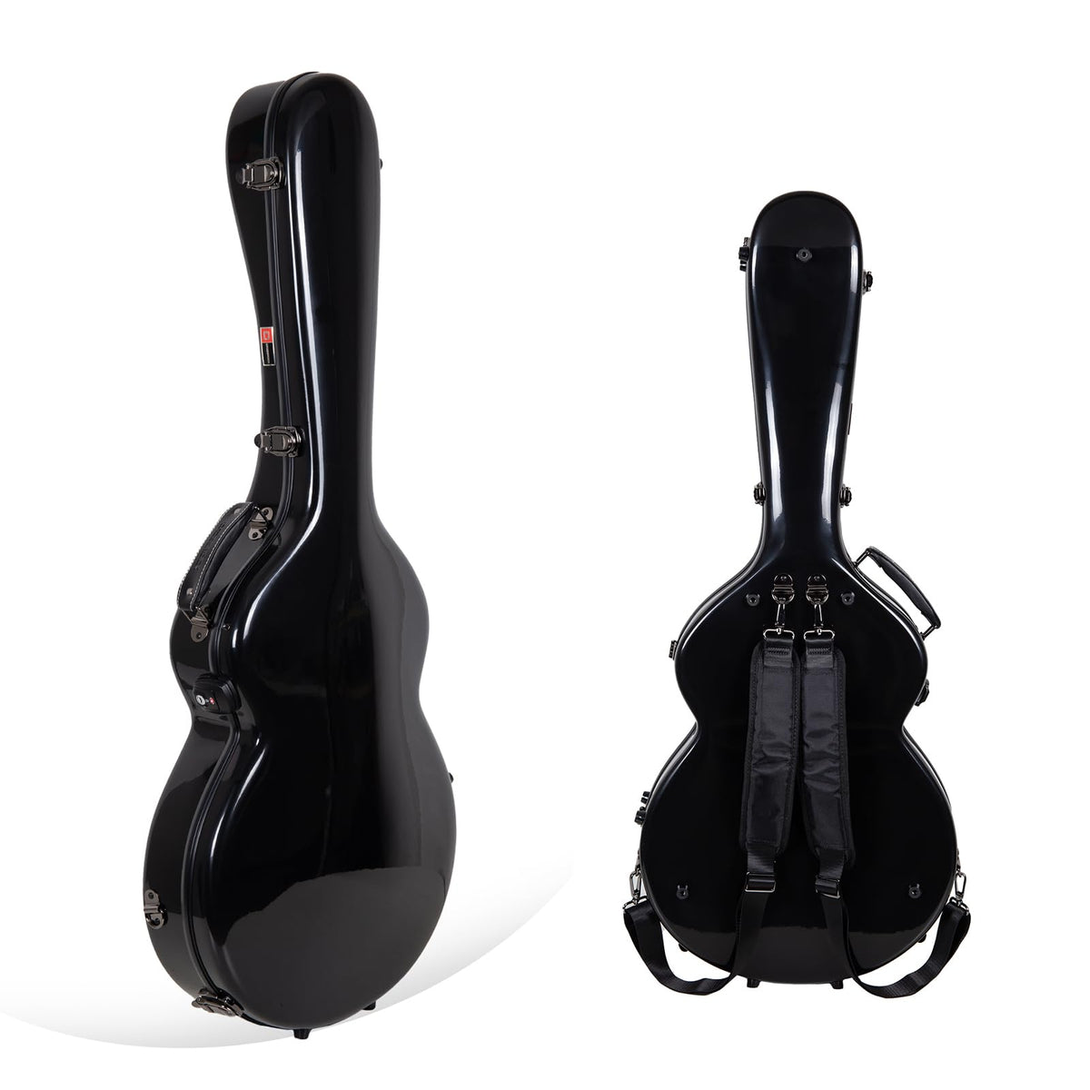 Black Fiberglass Semi-Hollow & Hollowbody Electric Guitar Case B646414