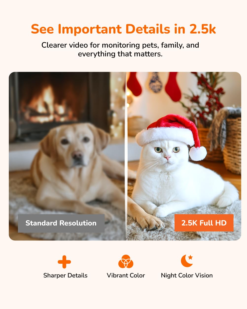 2.5K Indoor Pan-Tilt Security Camera X184