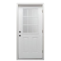 Steel Left Hand Outswing Prehung Door 32"x80" D78575