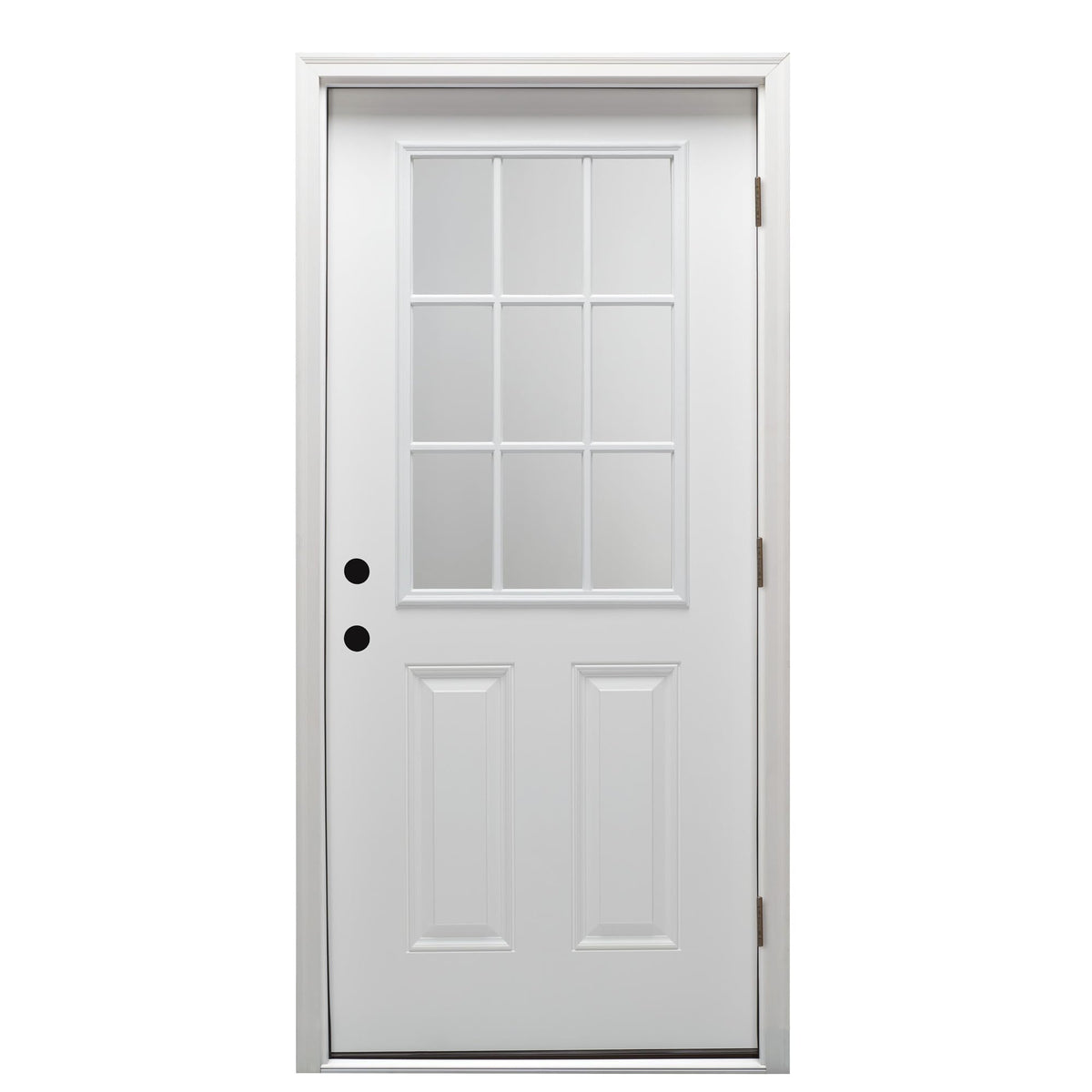 Steel Left Hand Outswing Prehung Door 32"x80" D78575