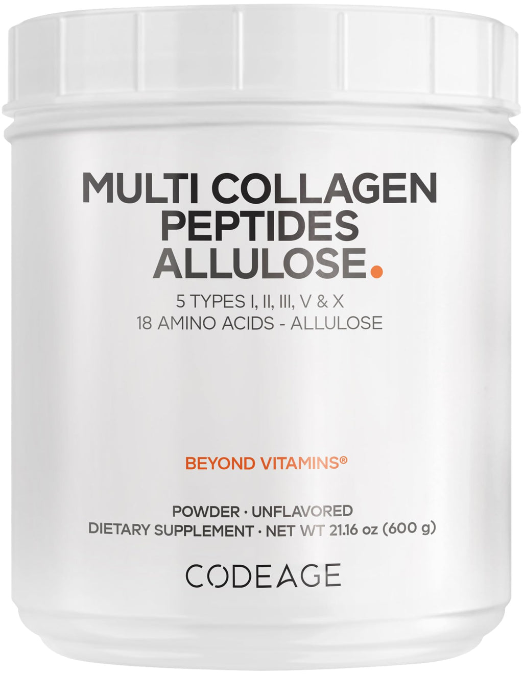Unflavored Multi Collagen Peptides Powder 21.16 Oz N64957