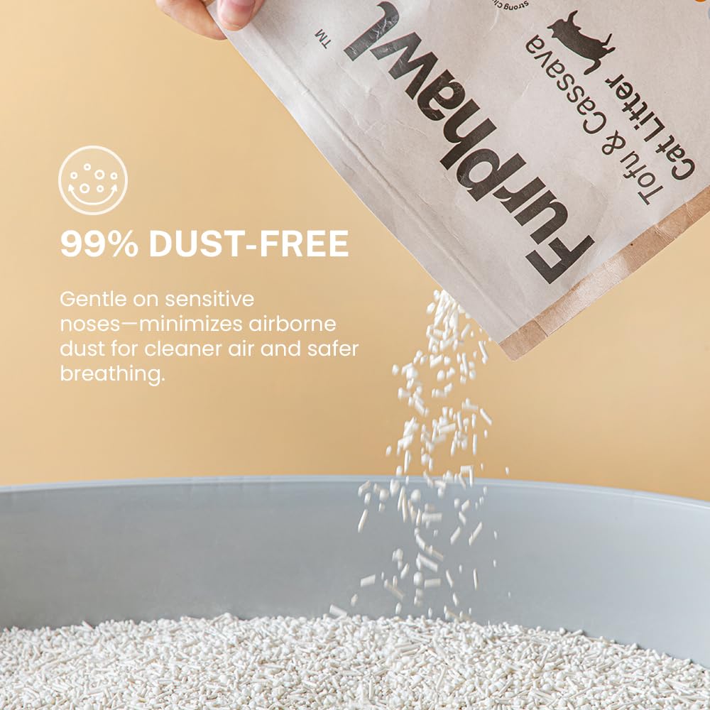 Tofu & Cassava Clumping Cat Litter, 11 lb F4138