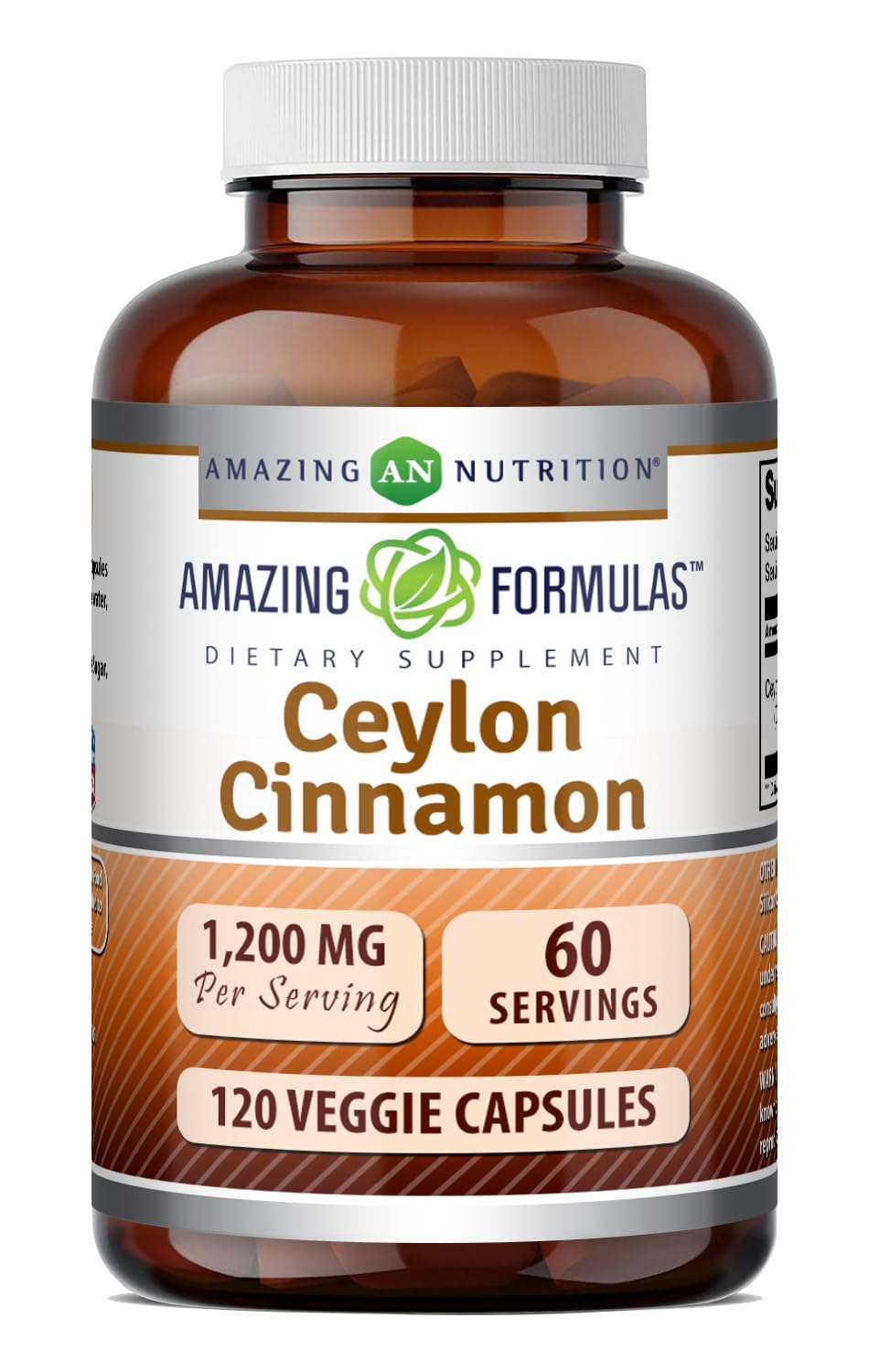 Ceylon Cinnamon 1200 Mg Vegetarian Capsules W1524