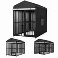 Heavy Duty Outdoor Dog Kennel with Cover J95318