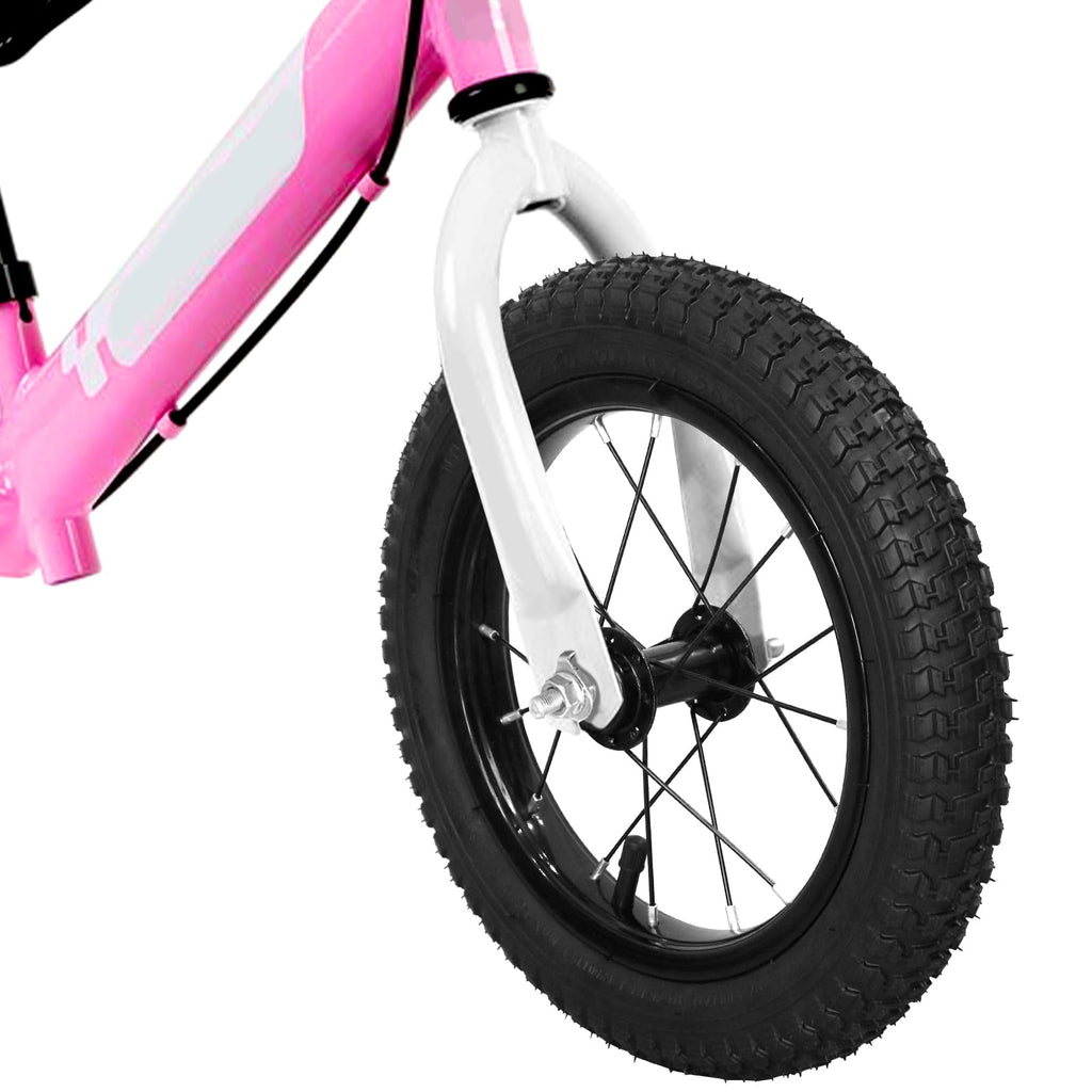 Kids Bike Front Wheels Replacement with Solid Air Rubber Tire and Inner Tube J1869