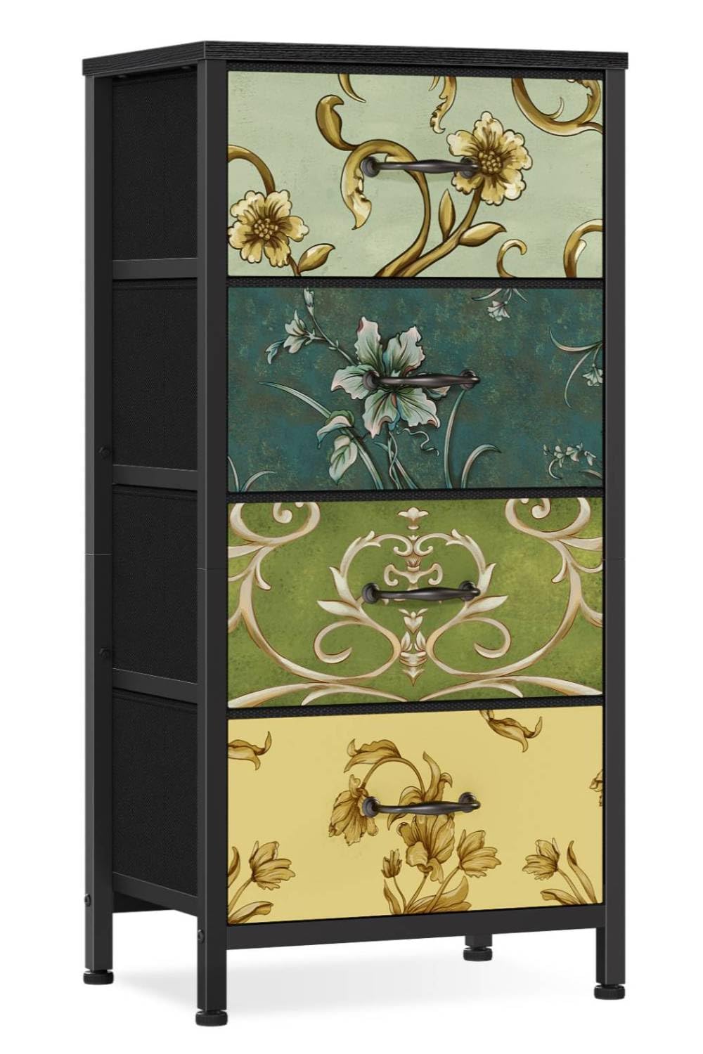 4 Drawer Fabric Dresser S299