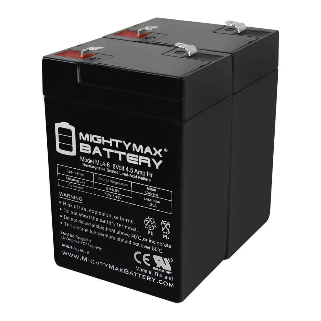 6V 4.5AH Replacement Battery 2 Pack V758