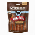 Peanut Butter Pork Flavor Rawhide-Free Dog Chews 6 Twistz I7685