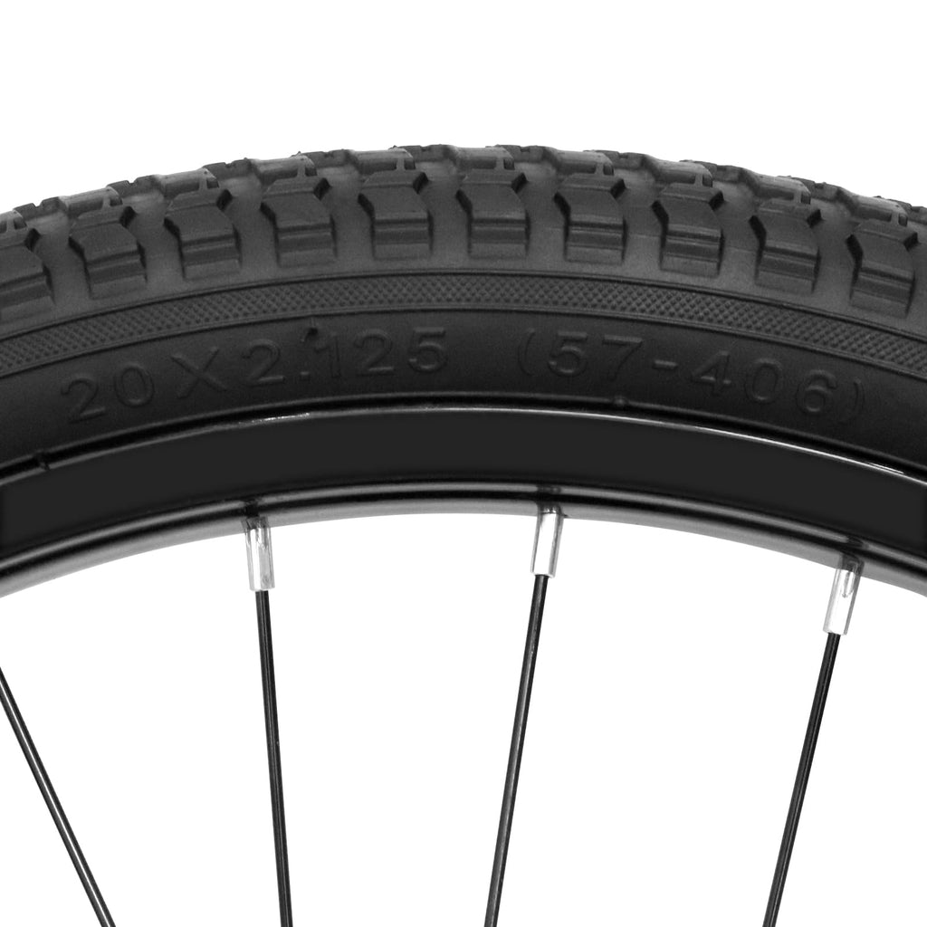 Kids Bike Front Wheels Replacement with Solid Air Rubber Tire and Inner Tube J1869