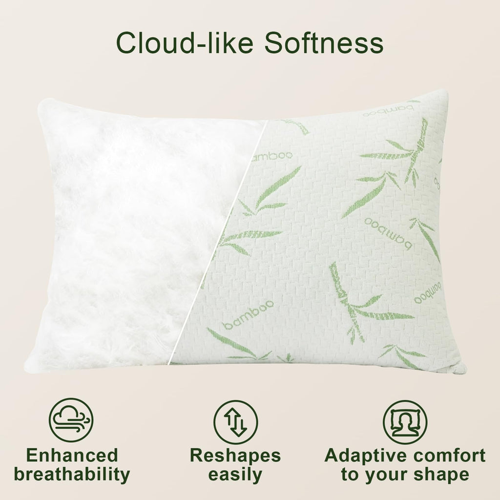 King Size Set of 2 Down Alternative Pillows Y1182