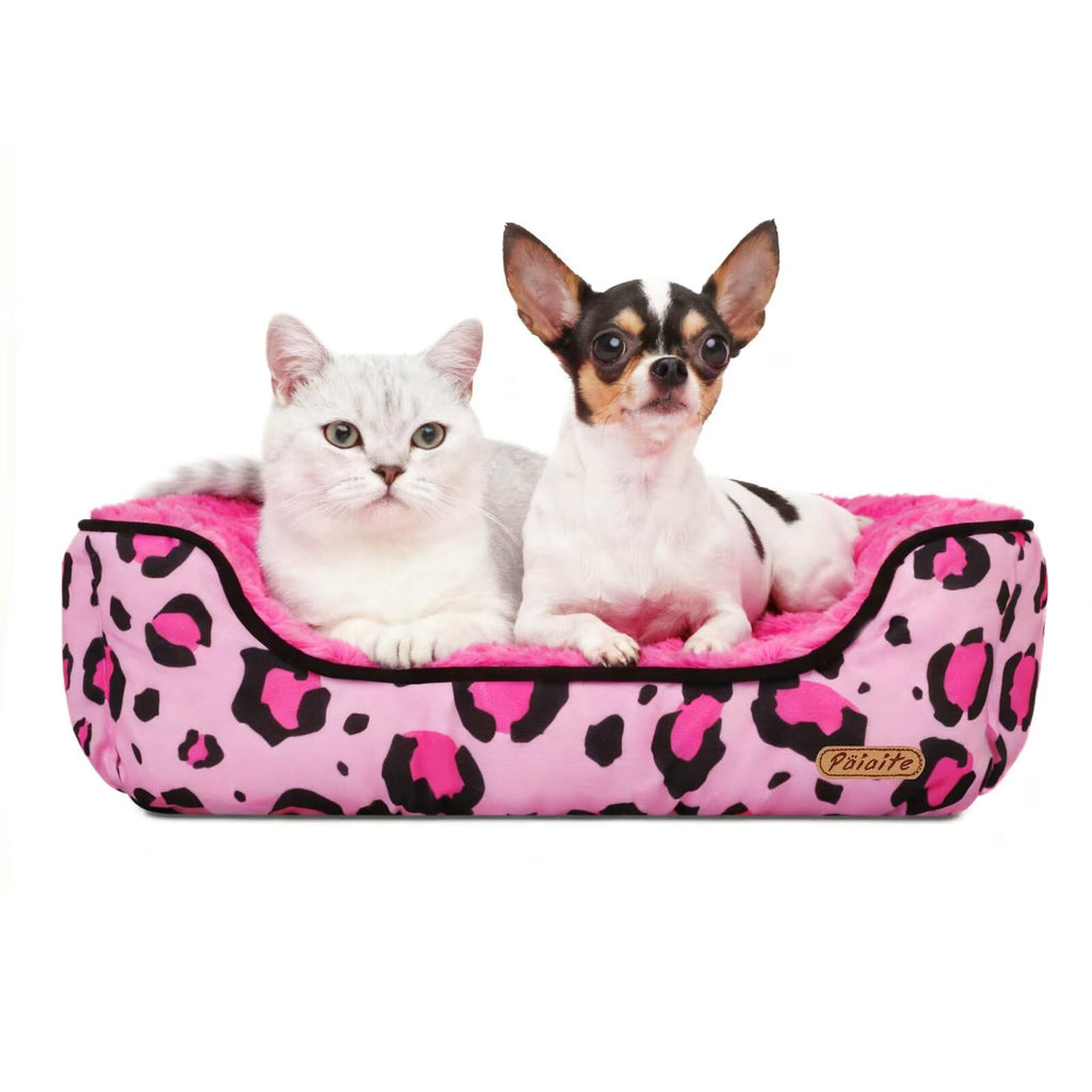 Washable Dog Bed Pink S Size J11297