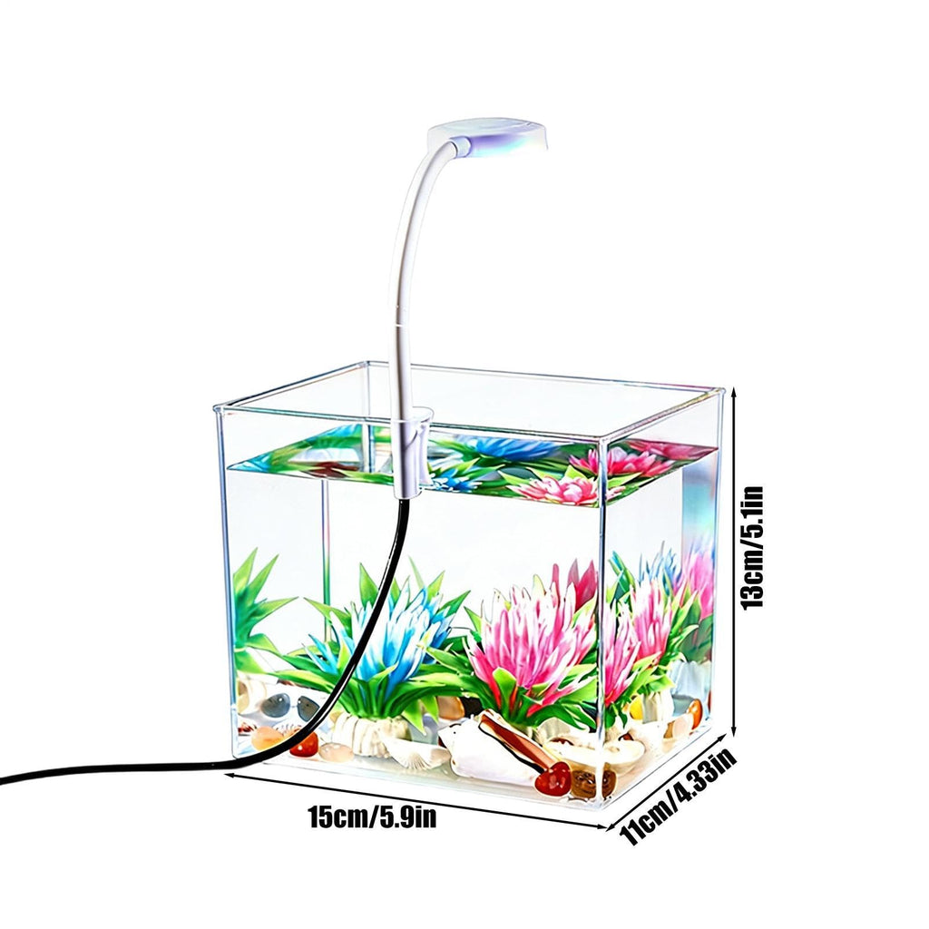 Small Aquarium with LED Lights W47971