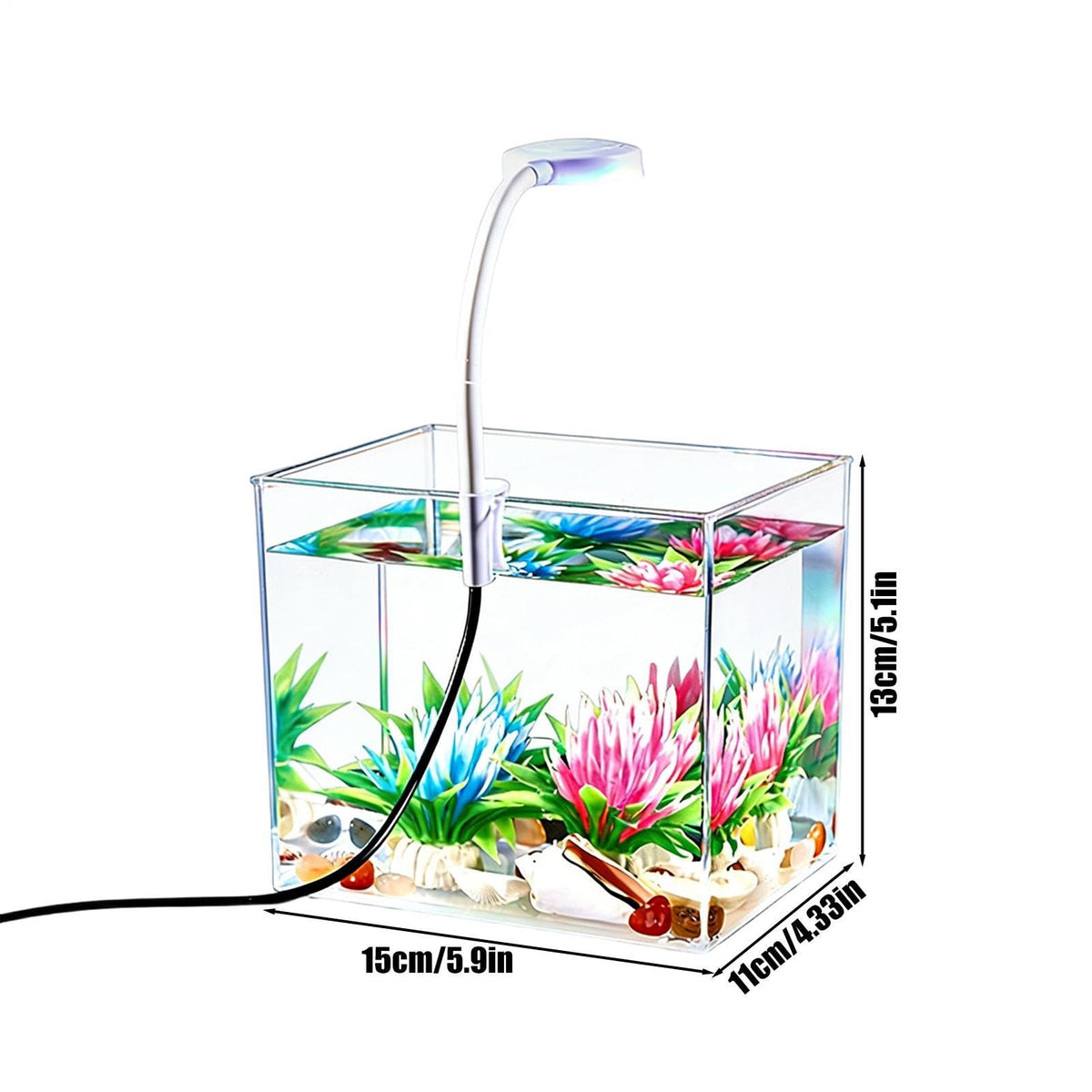 Small Aquarium with LED Lights W47971