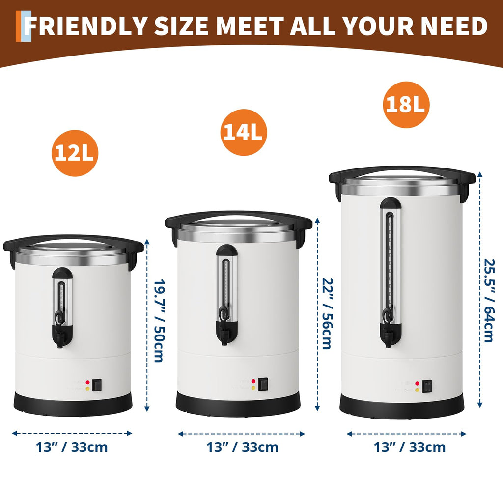 Large Capacity Stainless Steel Electric Coffee Urn H8983