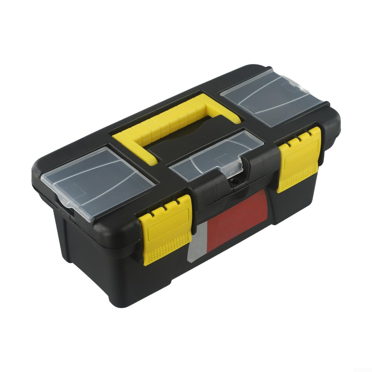 10-Inch Plastic Tool Box with Reinforced Handle and Secure Latches L55668