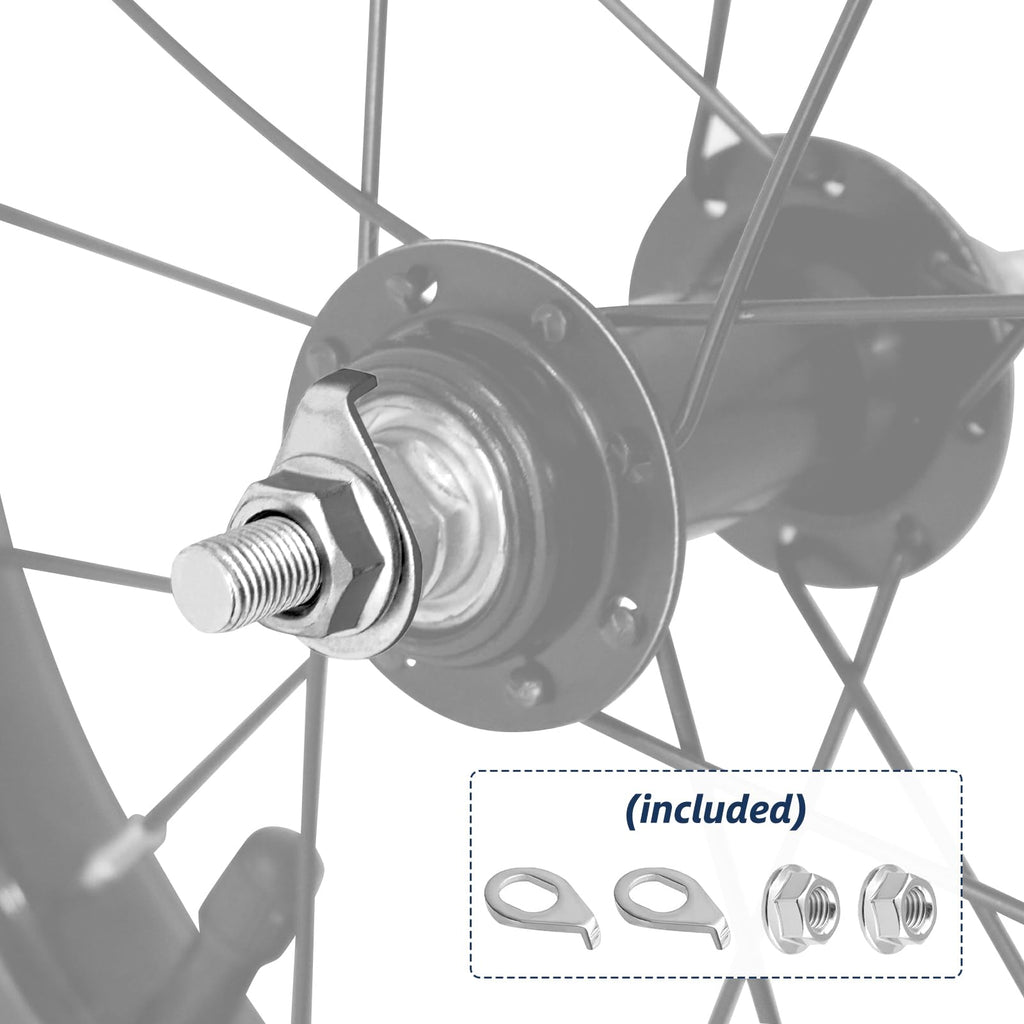 Kids Bike Front Wheels Replacement with Solid Air Rubber Tire and Inner Tube J1869