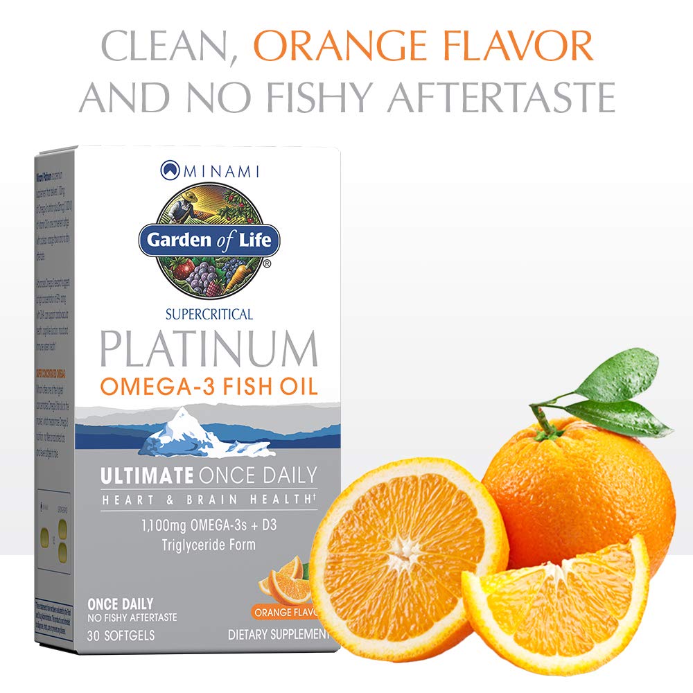 Orange 30 Softgels Omega 3 Fish Oil Supplement A320