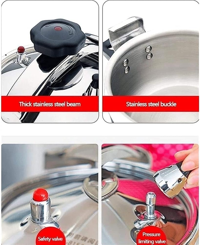 3L 304 Stainless Steel Pressure Cooker V52207