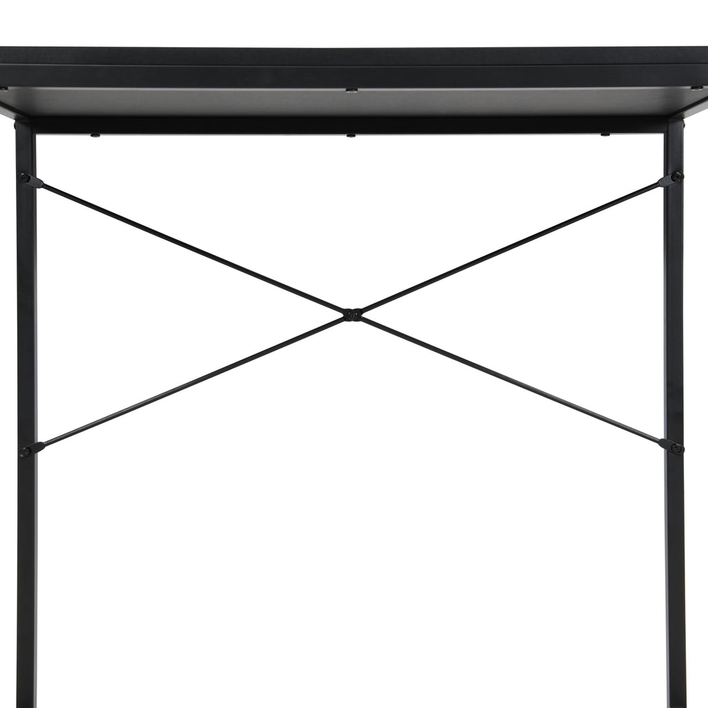 30 Inch Small Rectangular Computer Desk, Black T751894