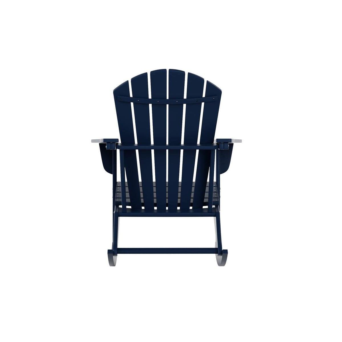 Navy Blue Poly Plastic Adirondack Rocking Chair R94421