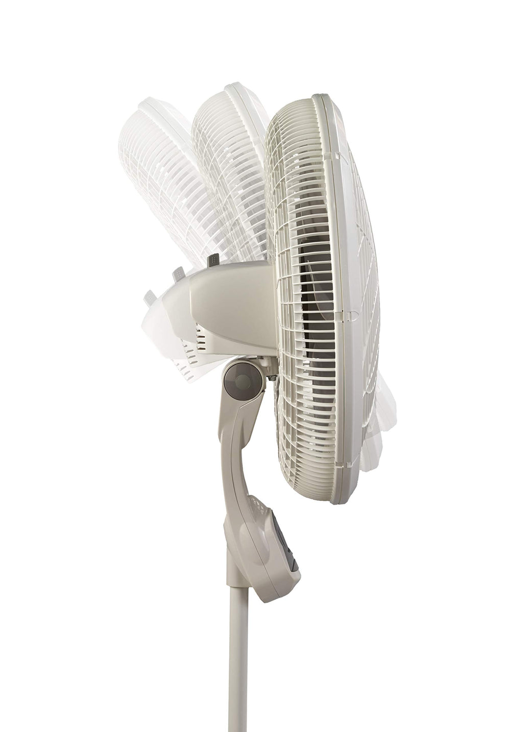Adjustable 3 Speed 18" White Pedestal Fan S161