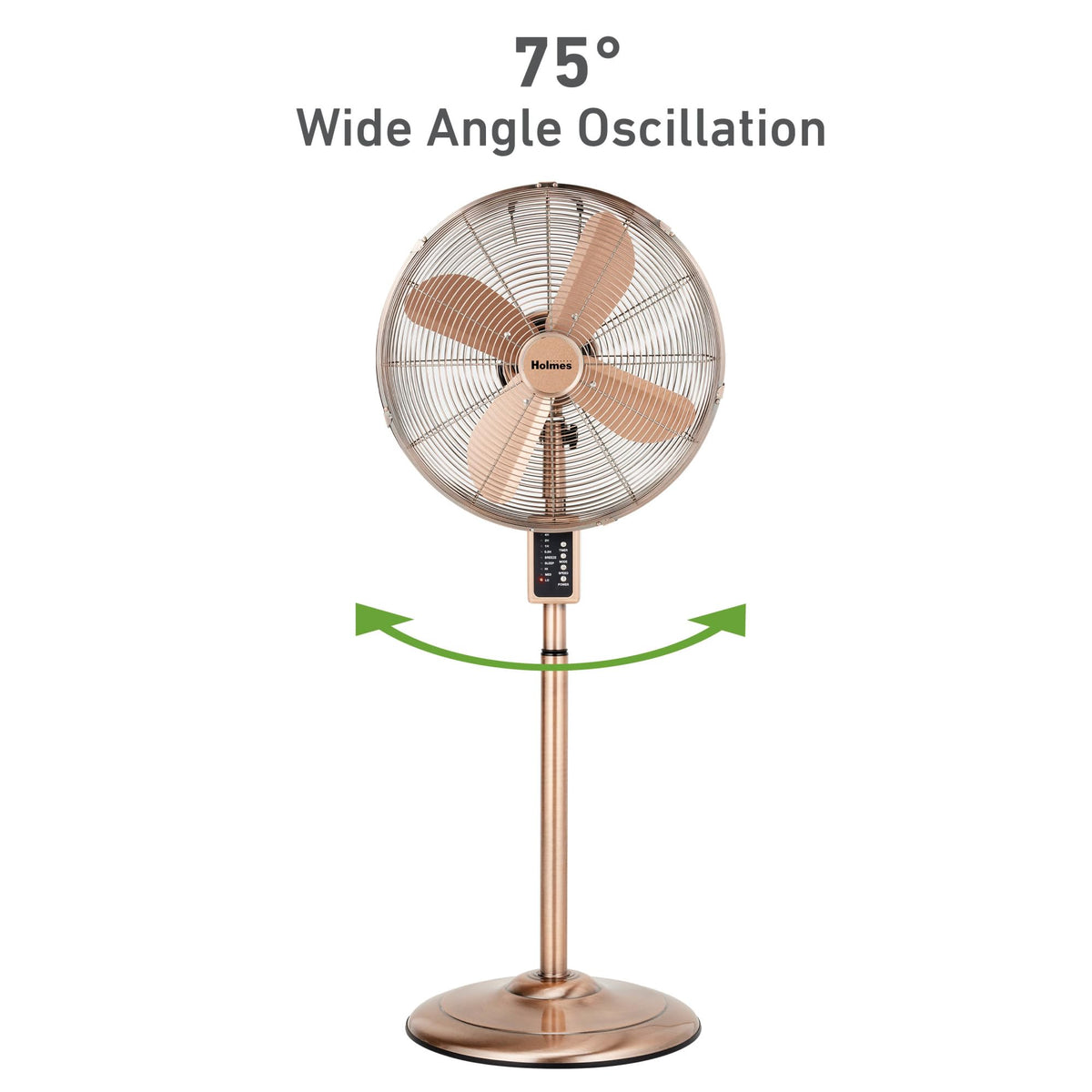 16" Copper Metal Stand Fan D939280