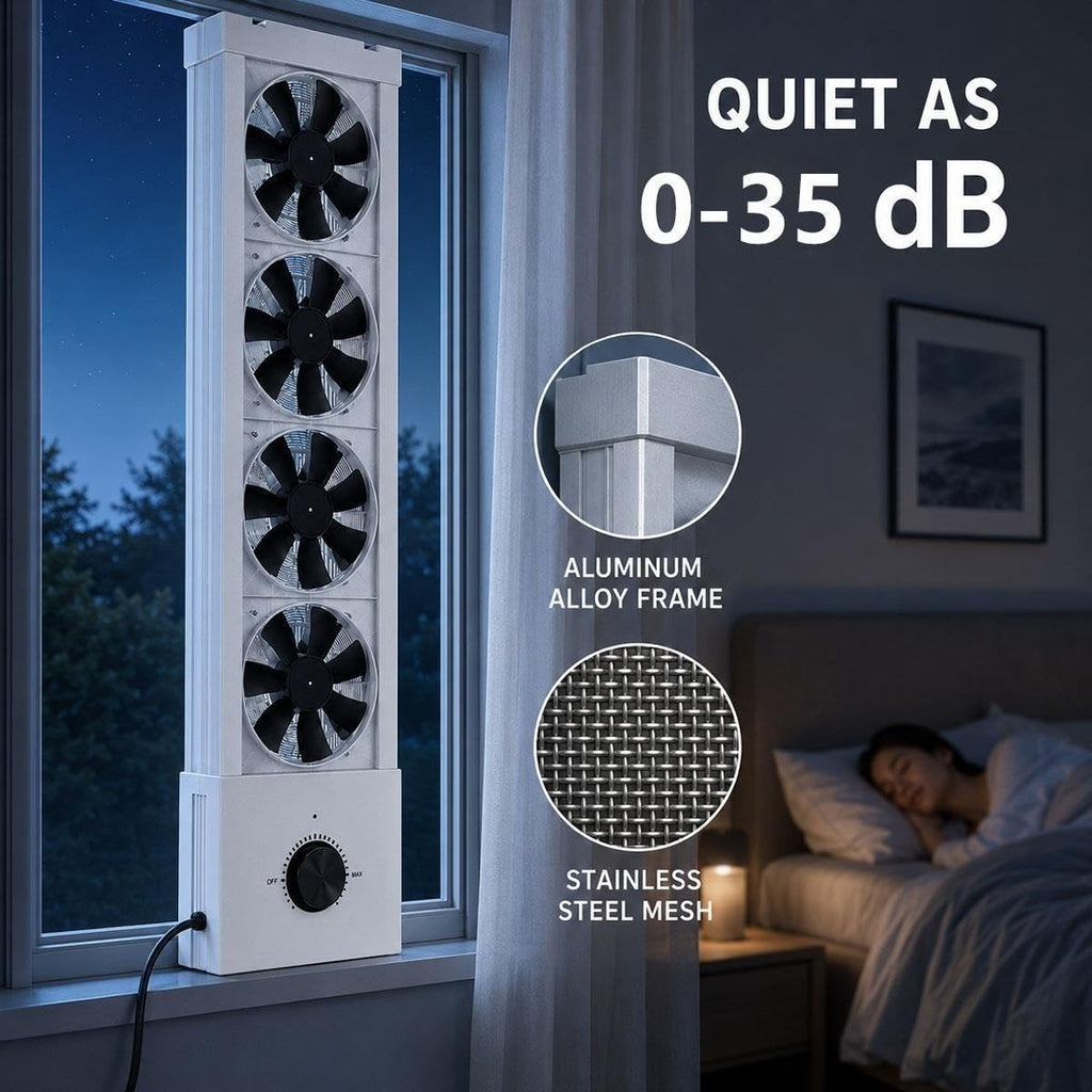 White 3-Speed Reversible Window Fan D585071