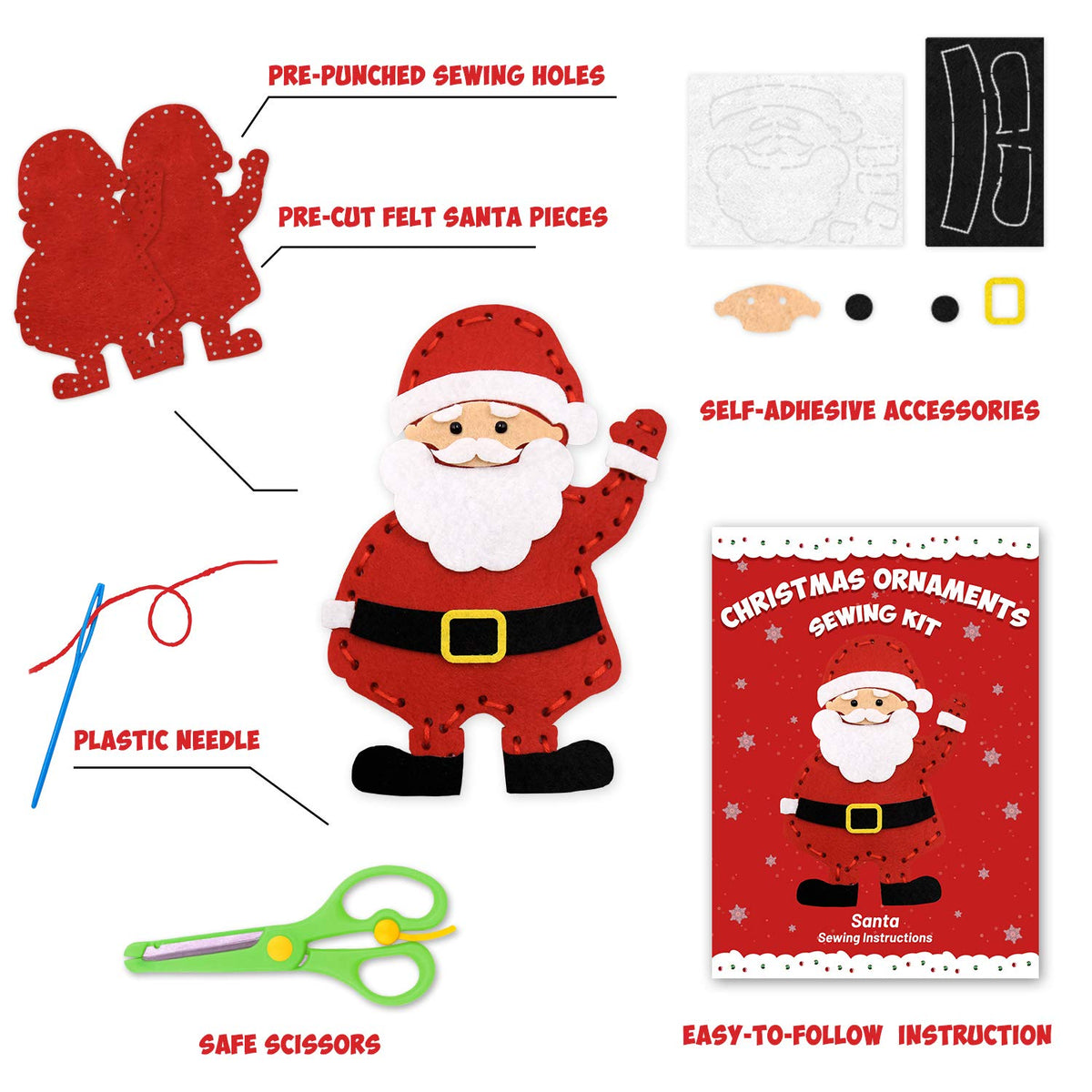 Christmas Sewing Kit for Kids S4256