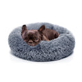 Small Anti-Anxiety Machine Washable Fluffy Round Dog Bed X900