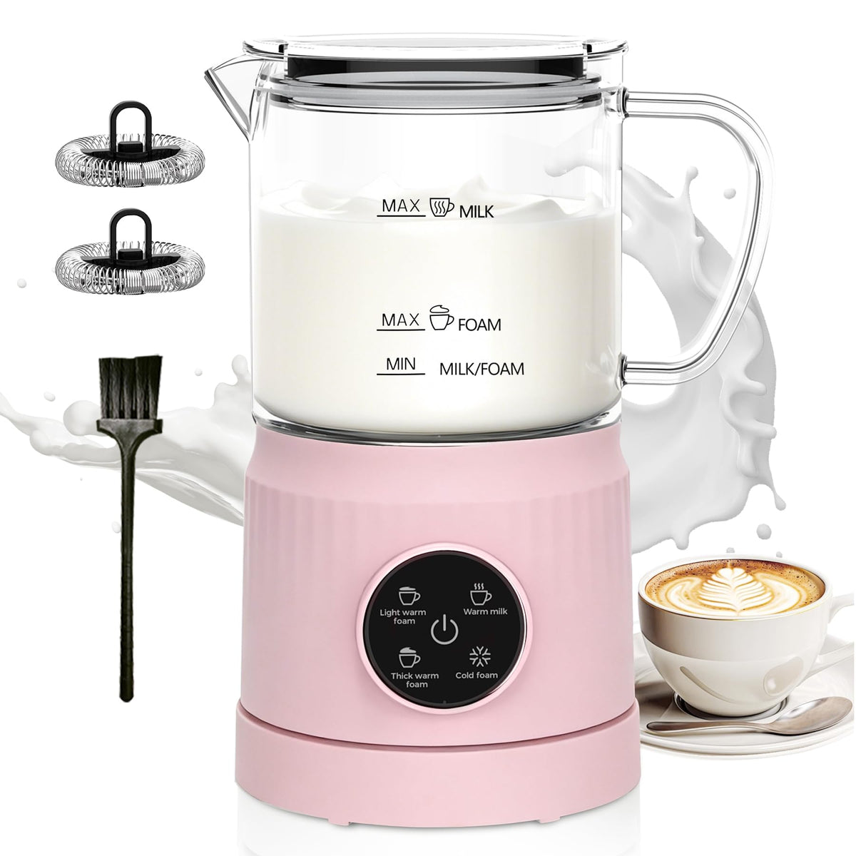 4-in-1 Electric Milk Frother and Steamer Q8807