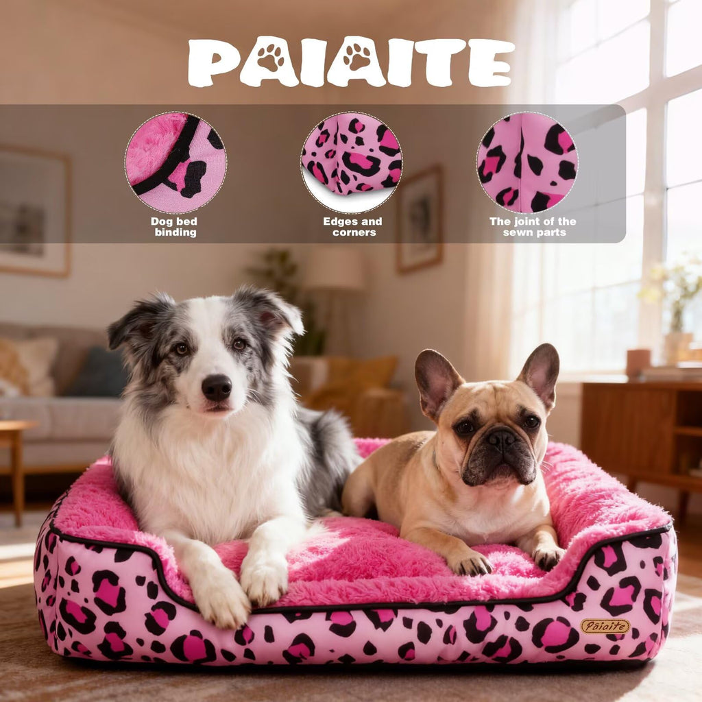 Washable Dog Bed Pink S Size J11297