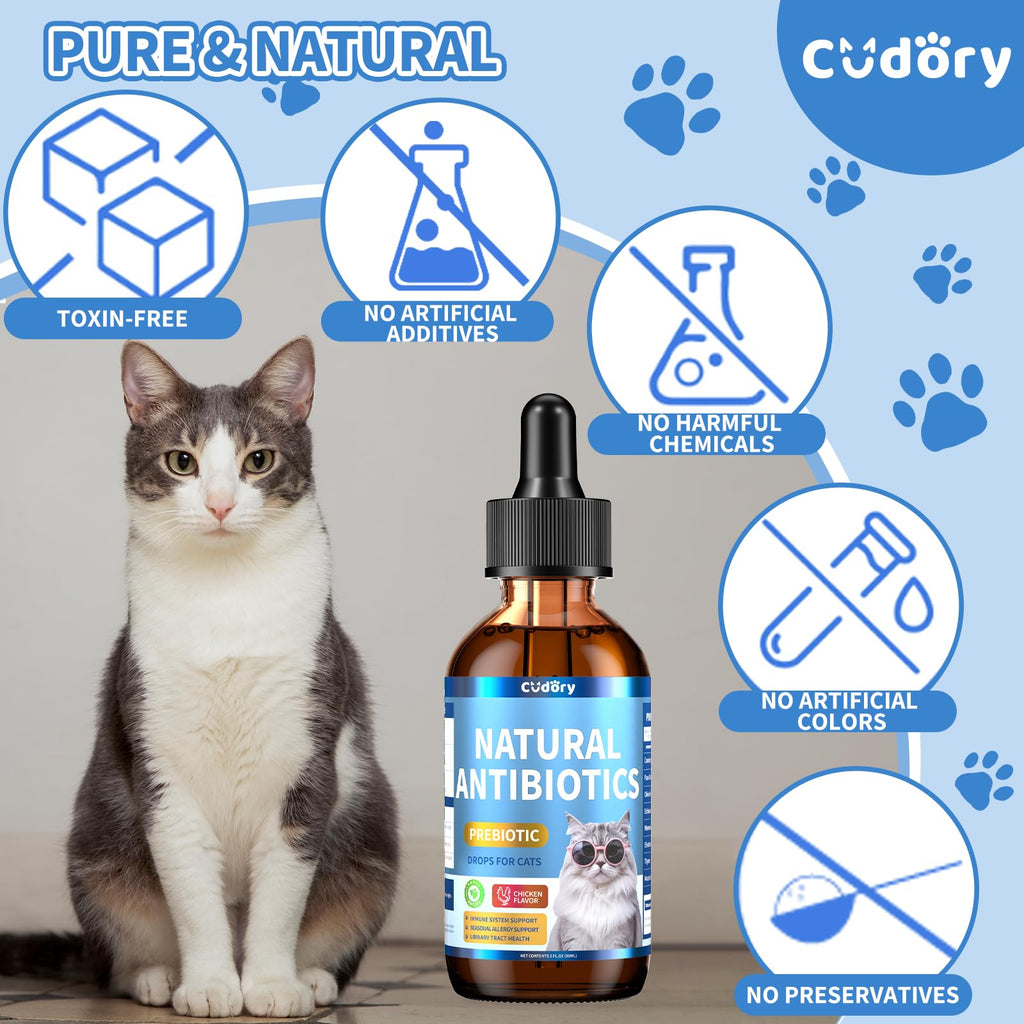 2 fl oz Natural Antibiotics for Cats I61370