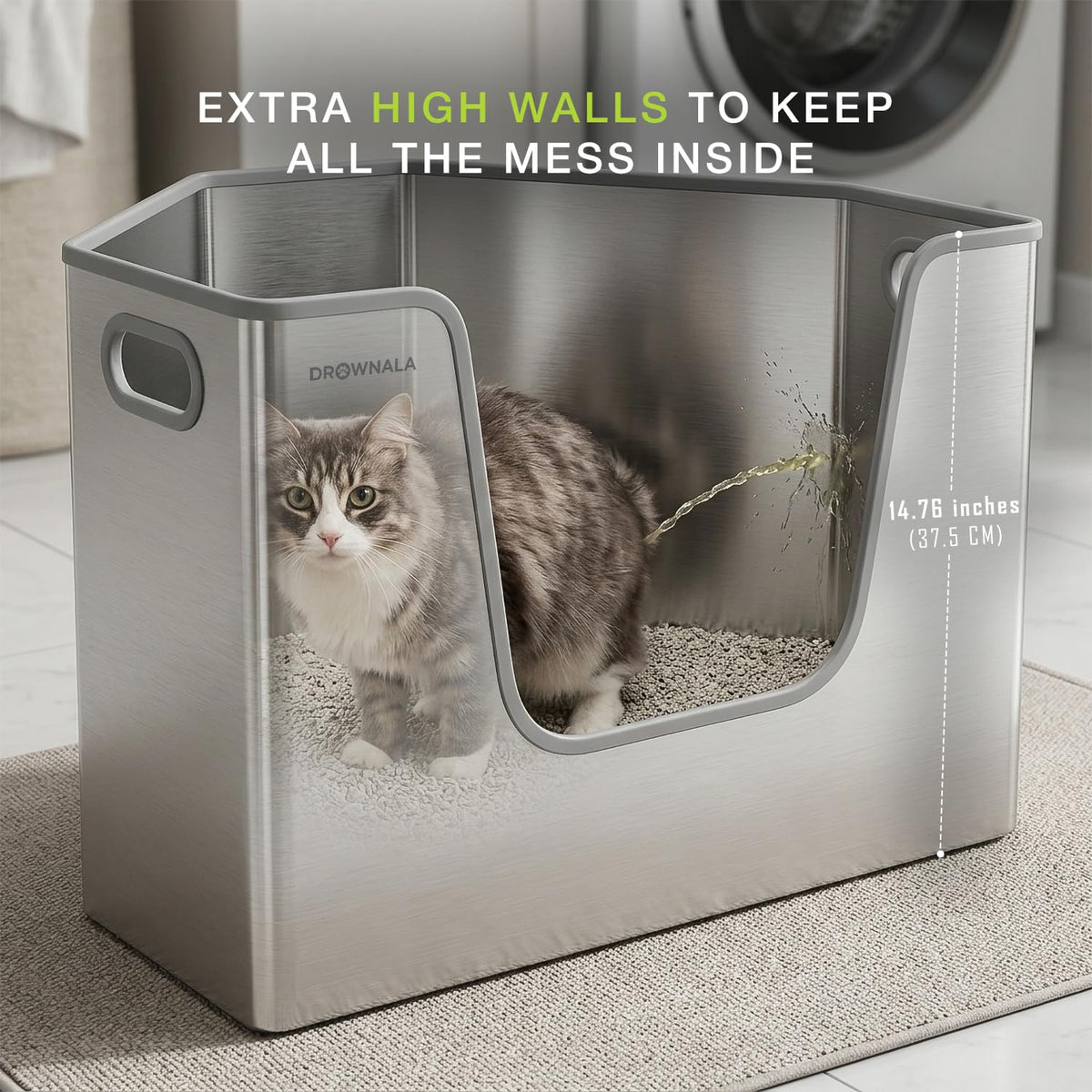 Stainless Steel Cat Litter Box A938