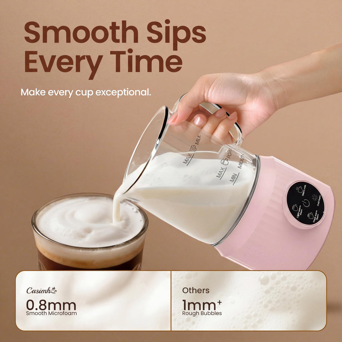 4-in-1 Electric Milk Frother and Steamer Q8807