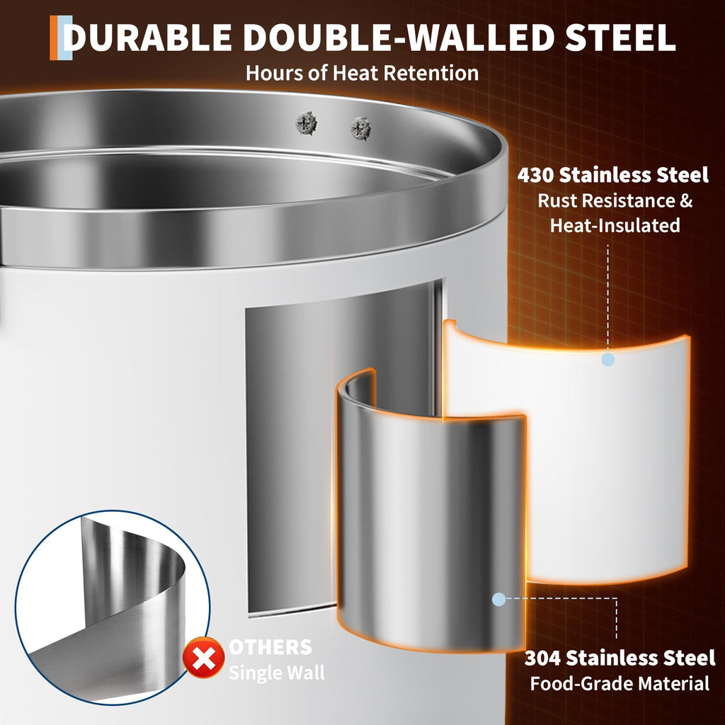 Large Capacity Stainless Steel Electric Coffee Urn H8983